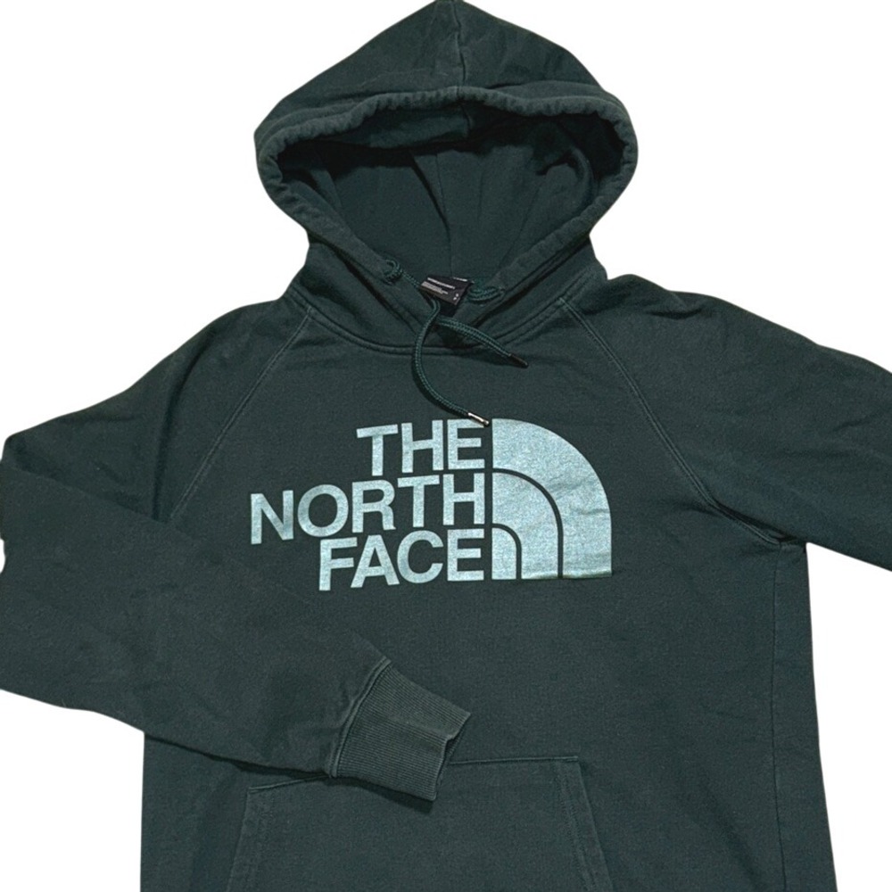 The‎ North Face green pullover hoodie women's small